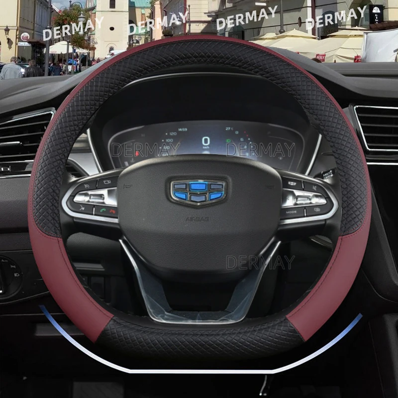 Чехол на руль D-образной формы из искусственной кожи для Geely Atlas Emgrand EC7 Coolray VW Golf 7 Hyundai Santa fe 2014-2020
Чехол на руль D-образной формы из искусственной кожи для Geely Atlas Emgrand EC7 Coolray VW Golf 7 Hyundai Santa fe 2014-2020