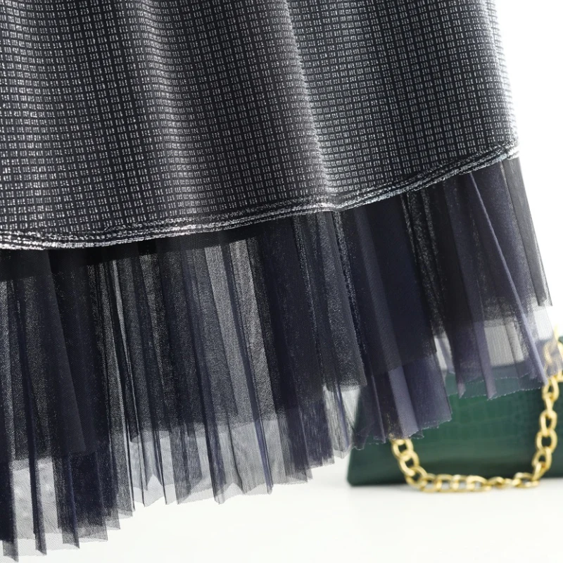 Quality Gradual Change Color Screen Half-Length Skirt Spring Summer 2021 New High Waist Show Thin A Word Medium-Length Pleated 
Quality Gradual Change Color Screen Half-Length Skirt Spring Summer 2021 New High Waist Show Thin A Word Medium-Length Pleated