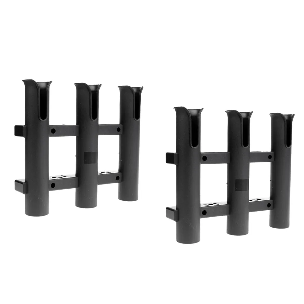 MagiDeal 2Pcs Black Triple 3 Rod Boat Fishing Rod Holder Rest Socket Bracket
MagiDeal 2Pcs Black Triple 3 Rod Boat Fishing Rod Holder Rest Socket Bracket