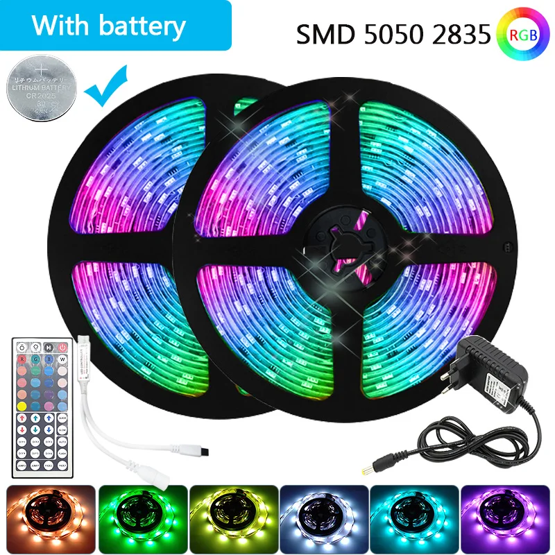 RGB Led Strip Light 5050 5M 10M 15M SMD2835 Waterproof Led Tape With Battries IR Remote Controller DC12V Ribbon Diode Lighting
RGB Led Strip Light 5050 5M 10M 15M SMD2835 Waterproof Led Tape With Battries IR Remote Controller DC12V Ribbon Diode Lighting