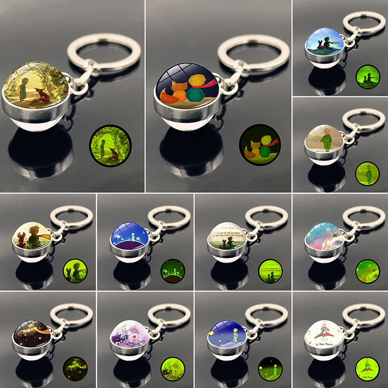 1PCS 12 Style Luminous Little Prince Metal Keychain Time Jewel Cabochon Glass Pendant Glow In The Dark Key Chain Holder
1PCS 12 Style Luminous Little Prince Metal Keychain Time Jewel Cabochon Glass Pendant Glow In The Dark Key Chain Holder