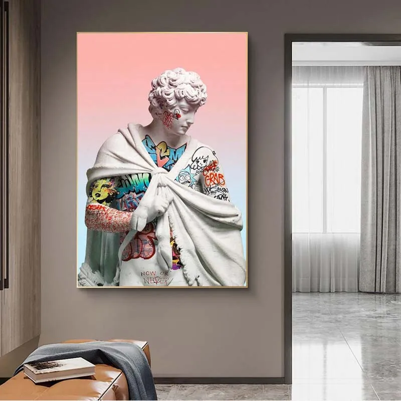 Vaporwave Sculpture Of David Canvas Art Posters Graffiti Art Of David Canvas Paintings on the Wall Street Art Picture Wall Decor
Vaporwave Sculpture Of David Canvas Art Posters Graffiti Art Of David Canvas Paintings on the Wall Street Art Picture Wall Decor
