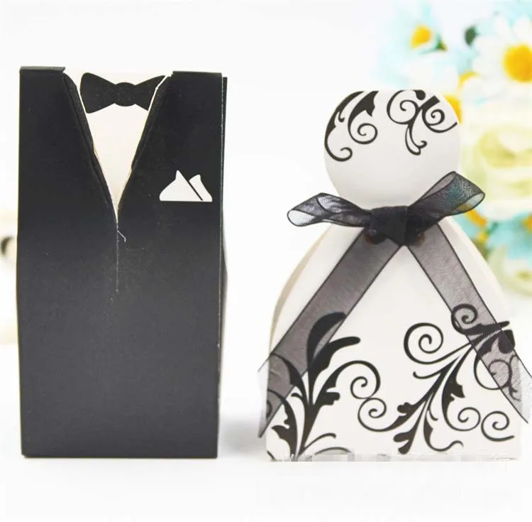 100Pcs Bridal Gift Cases Groom Tuxedo Dress Gown Ribbon Wedding Favors Candy Box Sugar Case Wedding Decoration Mariage
100Pcs Bridal Gift Cases Groom Tuxedo Dress Gown Ribbon Wedding Favors Candy Box Sugar Case Wedding Decoration Mariage