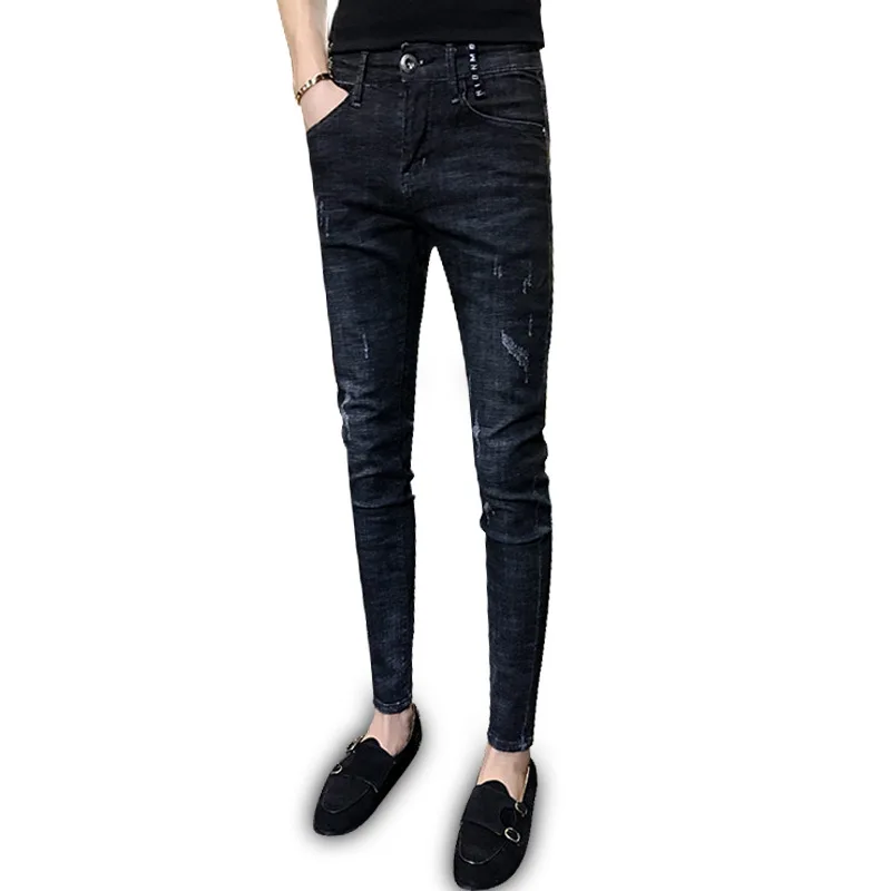 Spring Autumn 2022 Teenagers New Wild Handsome Slinny Jeans Men's Boys Social Spirit Guy Trend Korean Slim Elastic Pencil Pants
Spring Autumn 2022 Teenagers New Wild Handsome Slinny Jeans Men's Boys Social Spirit Guy Trend Korean Slim Elastic Pencil Pants