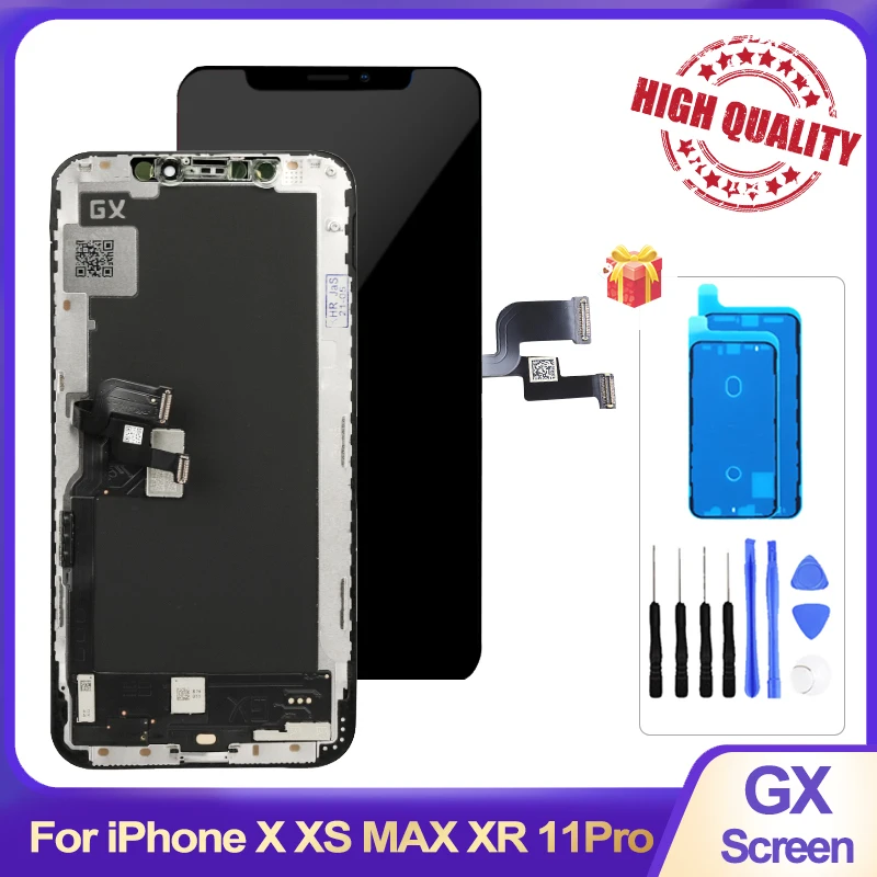 NEW GX hard X OLED Screen For iPhone X XS MAX XR 11Pro Display Touch Screen Pantalla Replacement For iPhone X OLED Assembly
NEW GX hard X OLED Screen For iPhone X XS MAX XR 11Pro Display Touch Screen Pantalla Replacement For iPhone X OLED Assembly