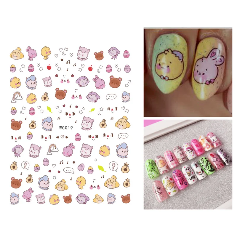 1PCS Cartoon Animal Piggy Back Glue Nail Art Stickers Bear Dog Lipstick Nail Decoration Repair Accessories
1PCS Cartoon Animal Piggy Back Glue Nail Art Stickers Bear Dog Lipstick Nail Decoration Repair Accessories
