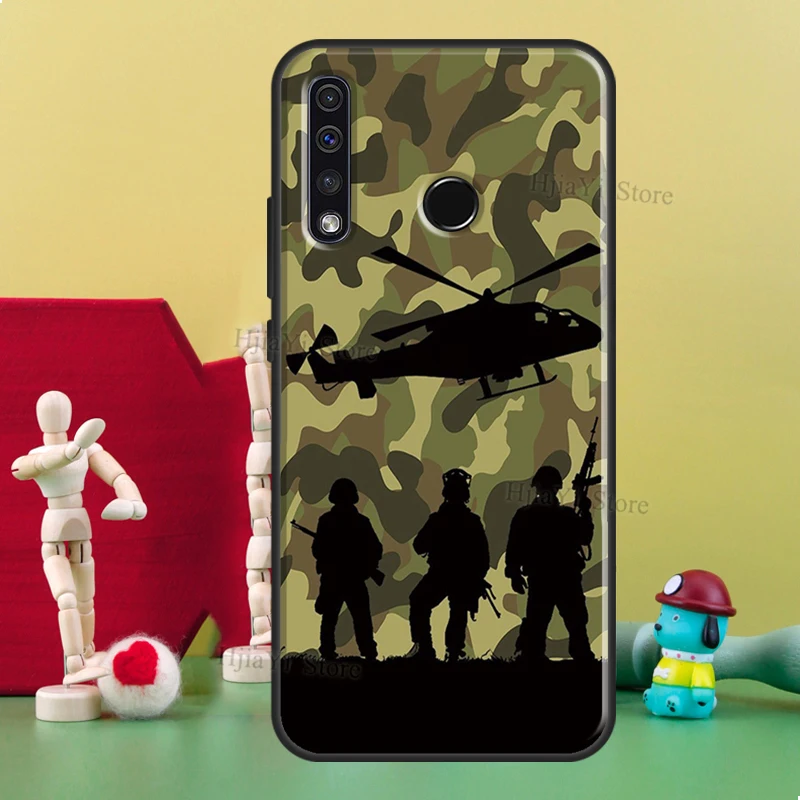 Камуфляжный армейский чехол для телефона Huawei Honor 50 10i 9 10 Lite 7X 8X 9X 10X 8A 9A 8S 9S 4C 6C 7C 7A Pro |
