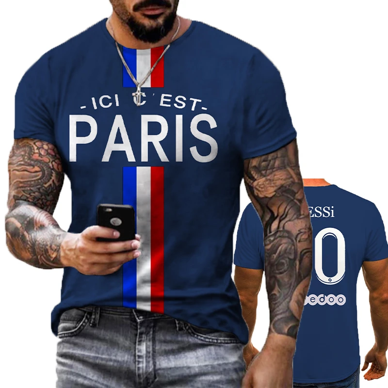 Paris 3D printed T-shirt men's short-sleeved Harajuku summer street round neck clothing 2021 new shirt super large size XS-6XL
Paris 3D printed T-shirt men's short-sleeved Harajuku summer street round neck clothing 2021 new shirt super large size XS-6XL