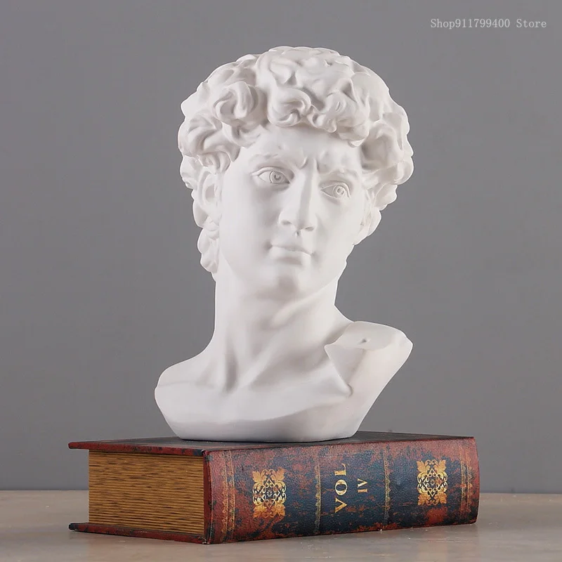 Venus David statue ornaments plaster portrait sculpture desktop soft decoration living room model room home decoration
Venus David statue ornaments plaster portrait sculpture desktop soft decoration living room model room home decoration