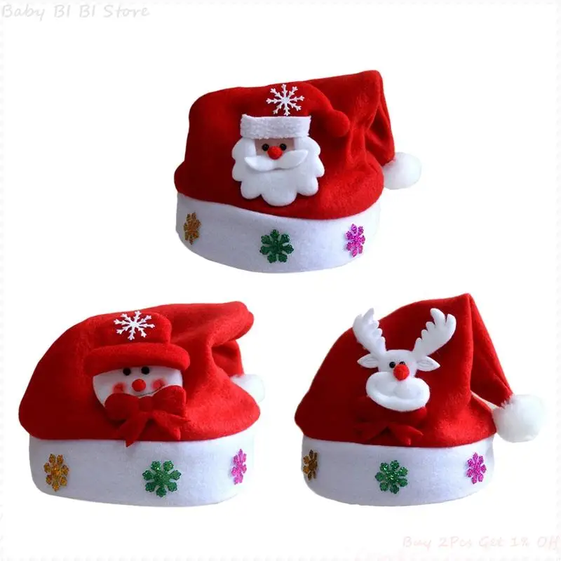 1 Pc Christmas Hat Non-woven Hats Snowman Reindeer Gifts Party Xmas Gift Thick Plush Warm Hat Children Adult Xmas Gift
1 Pc Christmas Hat Non-woven Hats Snowman Reindeer Gifts Party Xmas Gift Thick Plush Warm Hat Children Adult Xmas Gift