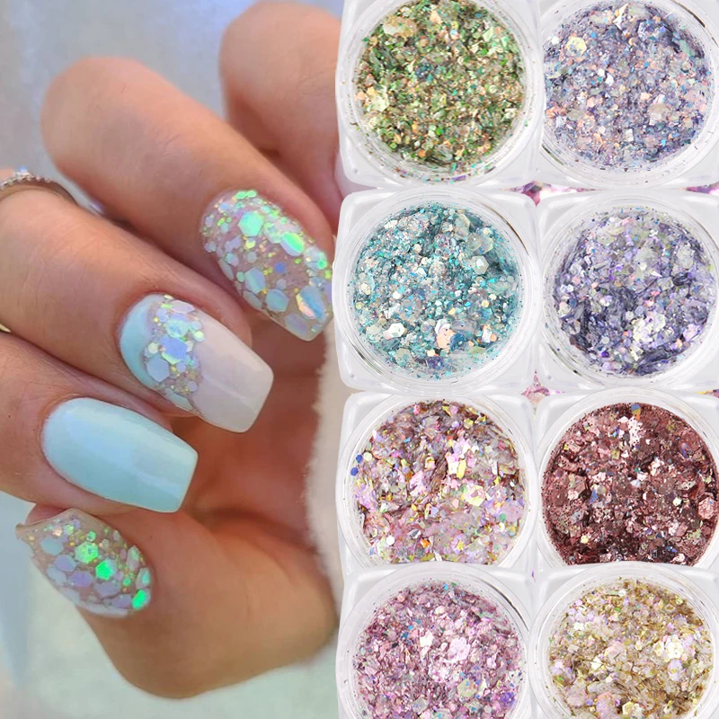 Sequin Nail Art Decoration 12 Colors Flash Glitter Dust Ultraviolet Gel Polished Chrome Pigment Powder DIY Broken Piece 
Sequin Nail Art Decoration 12 Colors Flash Glitter Dust Ultraviolet Gel Polished Chrome Pigment Powder DIY Broken Piece