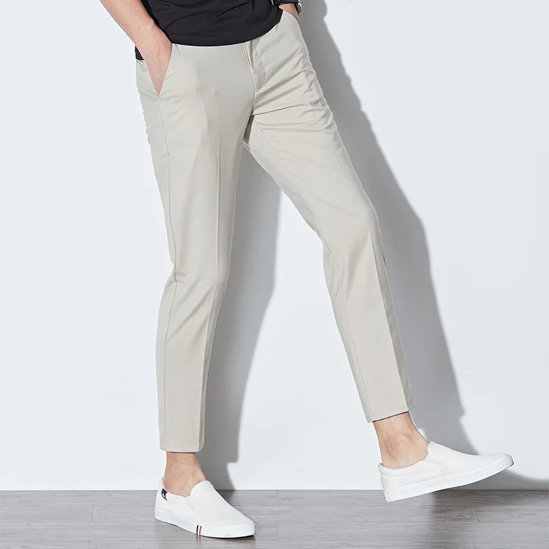 Spring and summer Capris men's Korean fashion slim fit small leg pants young men's non iron straight casual trousers
Spring and summer Capris men's Korean fashion slim fit small leg pants young men's non iron straight casual trousers