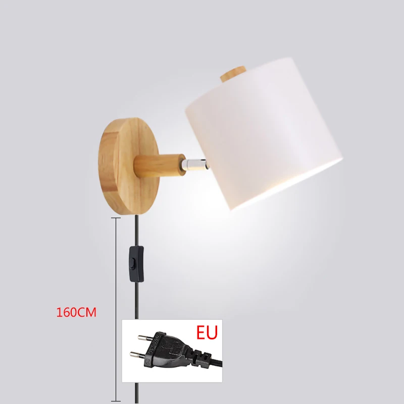 Современная светодиодная настенная лампа в скандинавском стиле E27 с