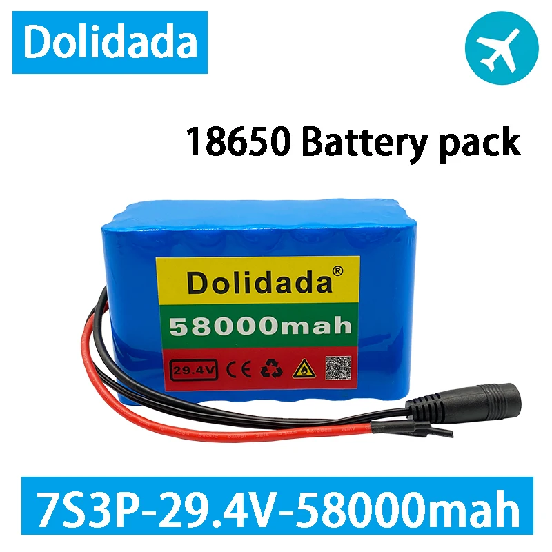 Dolidada 7S 3P 18650 Batterie Lithium-Batterie 29,4 V 58000mAh Elektrische Fahrrad Moped/Elektrische/Li ion Akku
Dolidada 7S 3P 18650 Batterie Lithium-Batterie 29,4 V 58000mAh Elektrische Fahrrad Moped/Elektrische/Li ion Akku