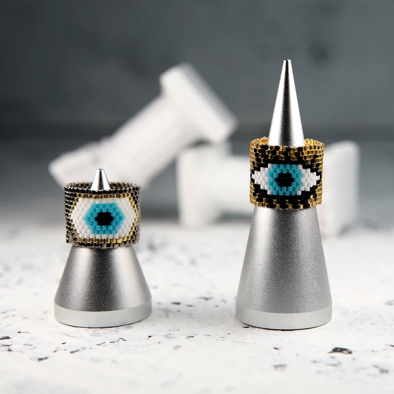 Fairywoo Gothic Beads Ring Jewelry New Evil Eye Rings For Woman Delica Miyuki Handwoven Jewellery Fashion Accessories Wholesale
Fairywoo Gothic Beads Ring Jewelry New Evil Eye Rings For Woman Delica Miyuki Handwoven Jewellery Fashion Accessories Wholesale