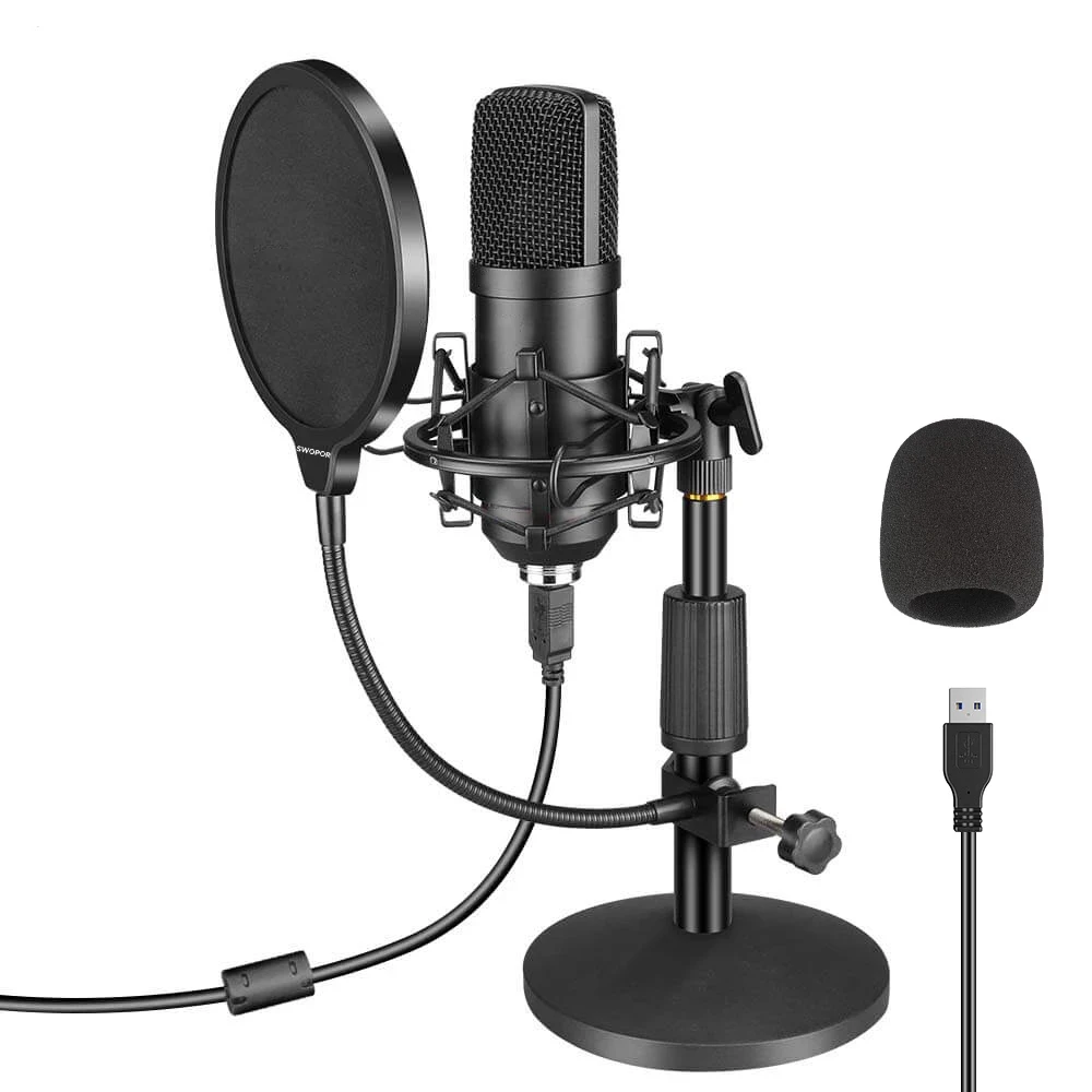 Professional bm800 Microphone Kit USB Condenser Microphone Gaming with Foldable Stand Filter for PC Video Streaming Recording
Professional bm800 Microphone Kit USB Condenser Microphone Gaming with Foldable Stand Filter for PC Video Streaming Recording