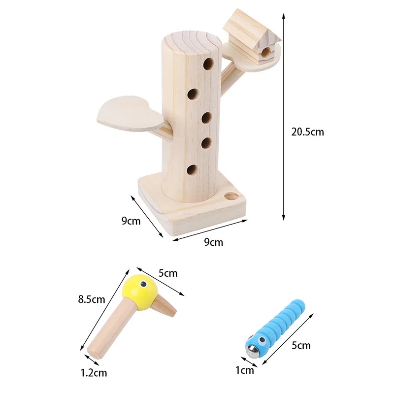 Montessori Educational Wooden Toy Woodpecker Magnetic Catch the Worm Animal Feeding Game Catch Worms Puzzle Game Kids Toys Gift
Montessori Educational Wooden Toy Woodpecker Magnetic Catch the Worm Animal Feeding Game Catch Worms Puzzle Game Kids Toys Gift