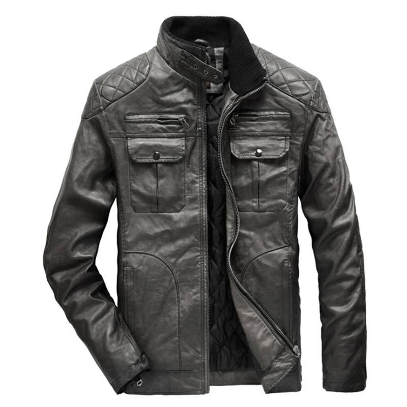Popest Motorcycle Leather Jacket Men Fashion Zippers Leather Clothing Vintage Biker Jacket Male Thicken Outerwear Brown Black
Popest Motorcycle Leather Jacket Men Fashion Zippers Leather Clothing Vintage Biker Jacket Male Thicken Outerwear Brown Black