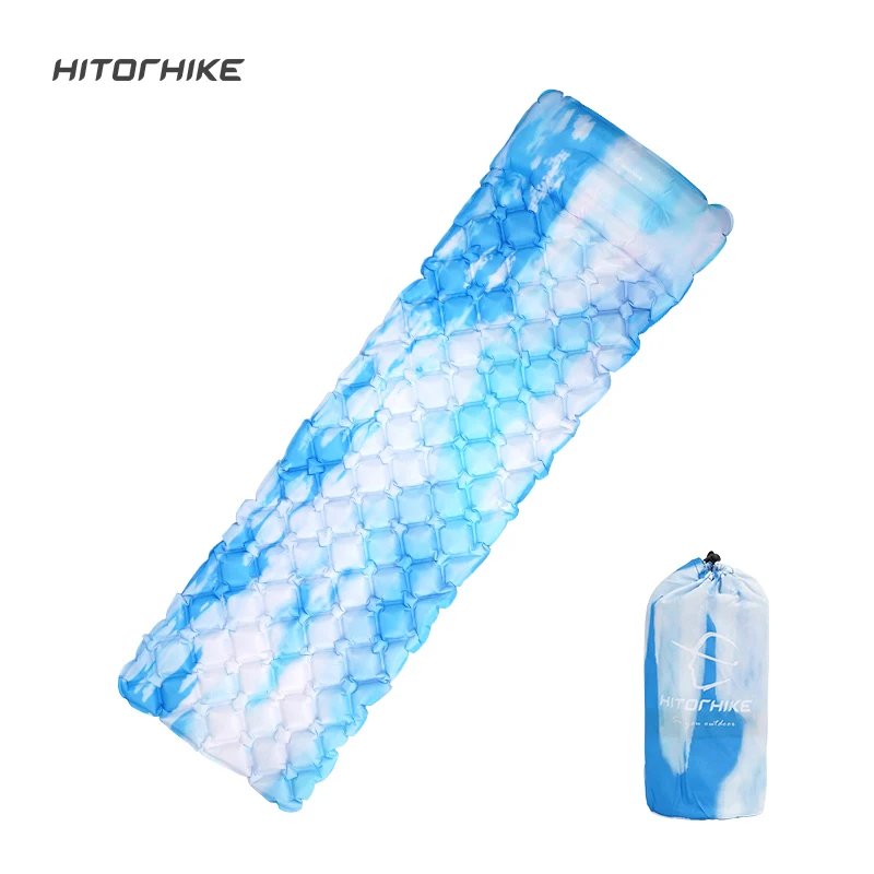 Hitorhike innovative sleeping pad fast filling air bag super light inflatable mattress with pillow life rescue 550g cushion pad
Hitorhike innovative sleeping pad fast filling air bag super light inflatable mattress with pillow life rescue 550g cushion pad
