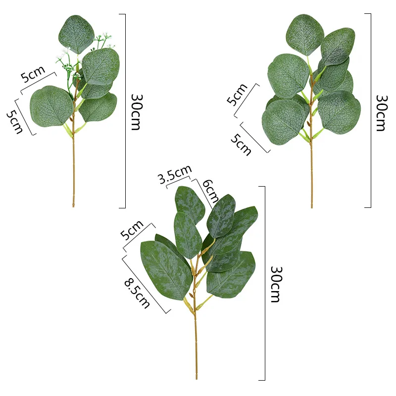 5pcs Artificial Eucalyptus Leaves Green Silk Leaves Branch Wedding Decoration Festival Party Home Garden DIY Fake Plant Supplies
5pcs Artificial Eucalyptus Leaves Green Silk Leaves Branch Wedding Decoration Festival Party Home Garden DIY Fake Plant Supplies