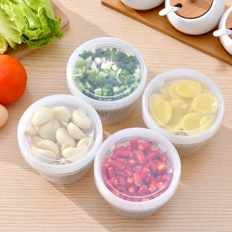 6Pcs Japanese Double-layer Kitchen Storage Box Refrigerator Special Ginger Garlic Storage Box Sealed Plastic Drain Fruit Box Set
6Pcs Japanese Double-layer Kitchen Storage Box Refrigerator Special Ginger Garlic Storage Box Sealed Plastic Drain Fruit Box Set