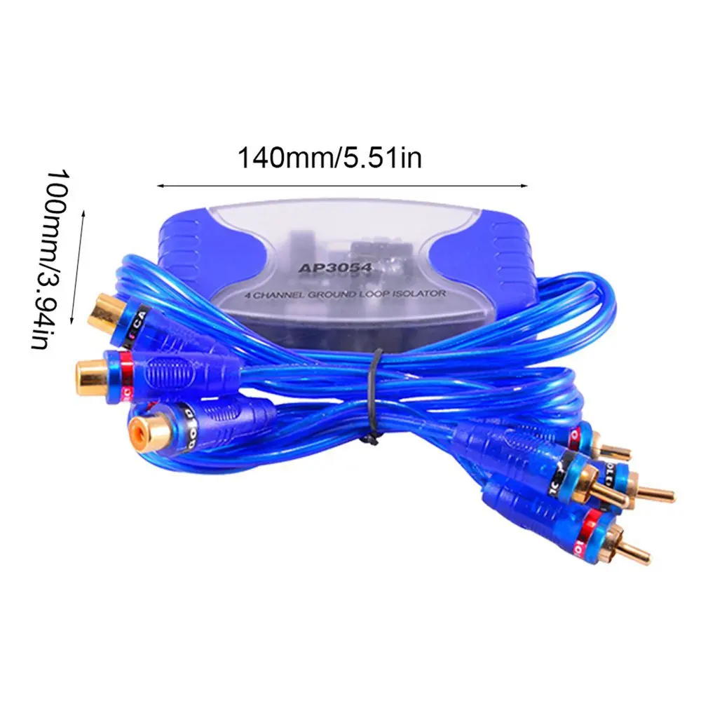 Exquisitely Designed Durable 4-Channel RCA Audio Noise Filter Suppressor Ground Loop Isolator Car Stereo 50W
Exquisitely Designed Durable 4-Channel RCA Audio Noise Filter Suppressor Ground Loop Isolator Car Stereo 50W