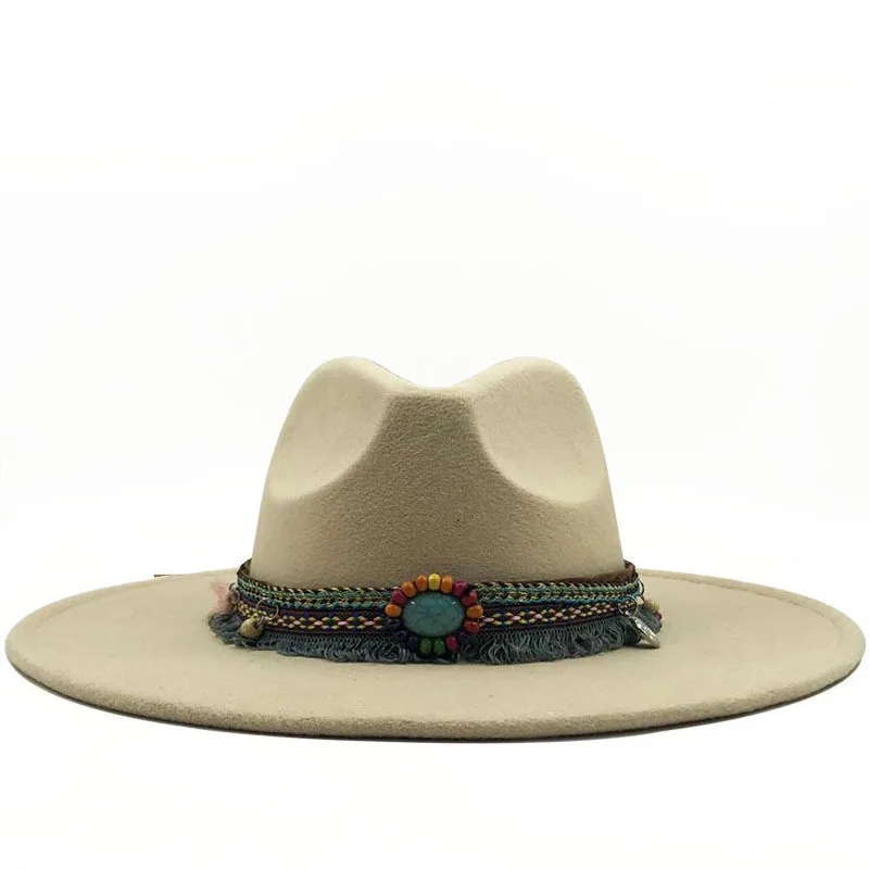 2020 sell well Multi color style high quality flat brim fashion fedora hat Summer Spring Wool Felt Top Jazz Hat 
2020 sell well Multi color style high quality flat brim fashion fedora hat Summer Spring Wool Felt Top Jazz Hat