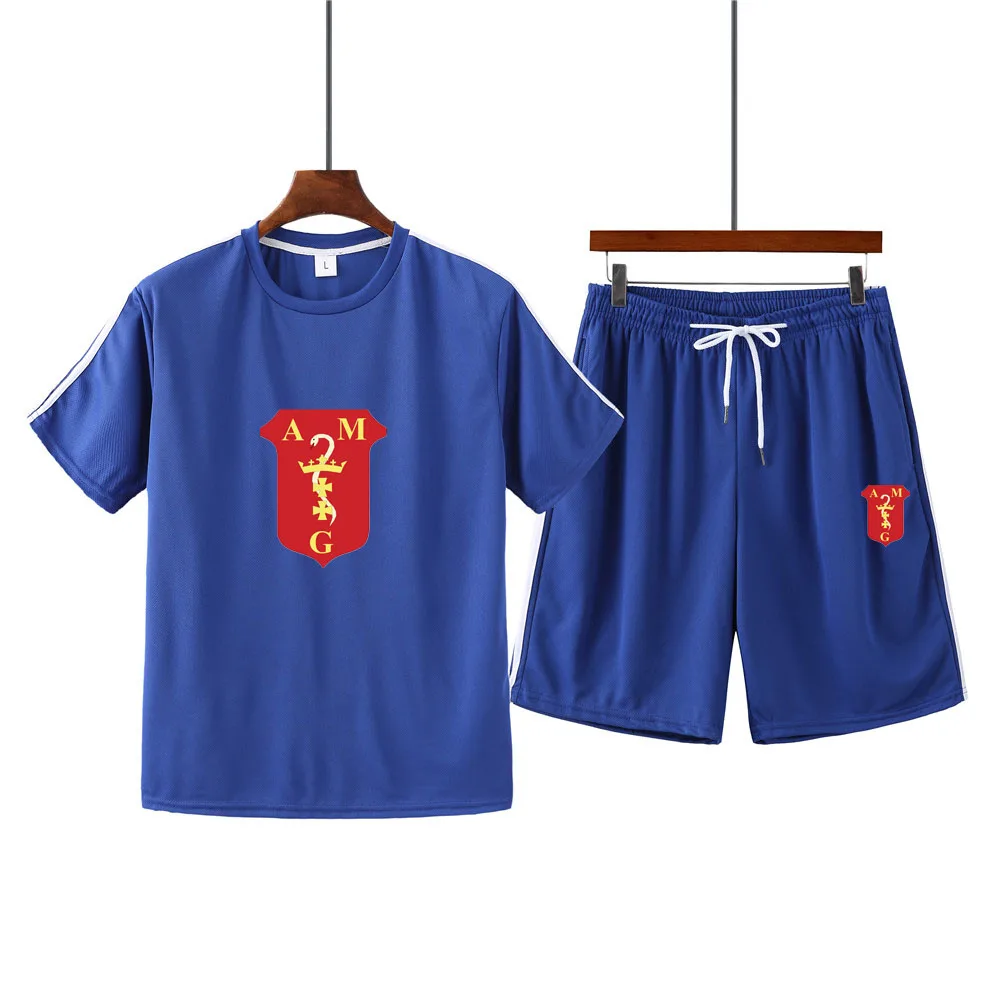Men's summer hot sale AMG print round neck short sleeve + casual shorts sports running suit male MA12
Men's summer hot sale AMG print round neck short sleeve + casual shorts sports running suit male MA12