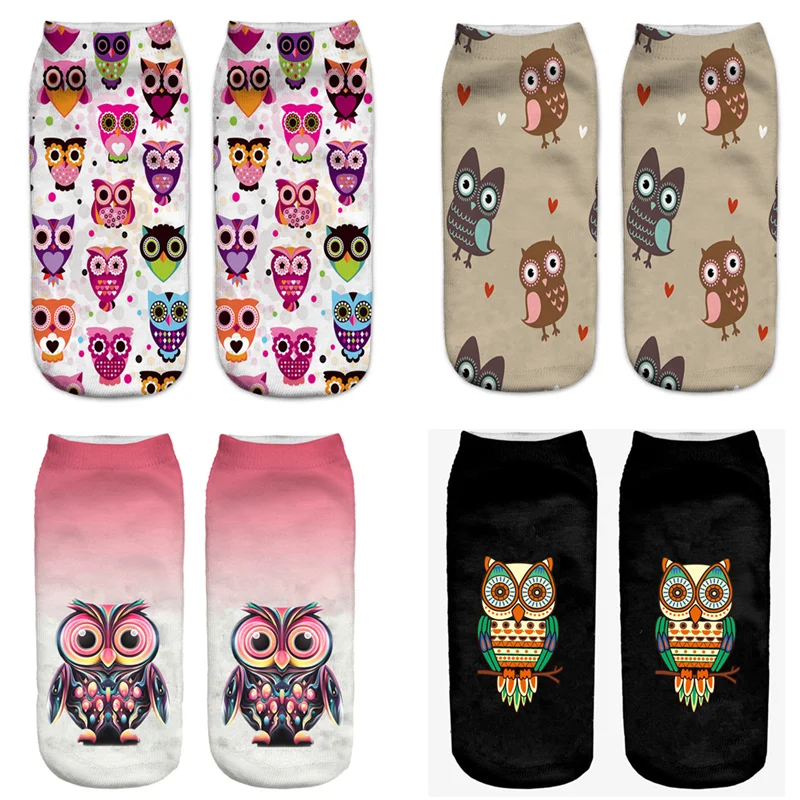 Owl animals Fashion Sports short Socks for Kids Men Women 3D Printed Pattern Hip Hop Cotton Sock Unisex Cartoon J28
Owl animals Fashion Sports short Socks for Kids Men Women 3D Printed Pattern Hip Hop Cotton Sock Unisex Cartoon J28