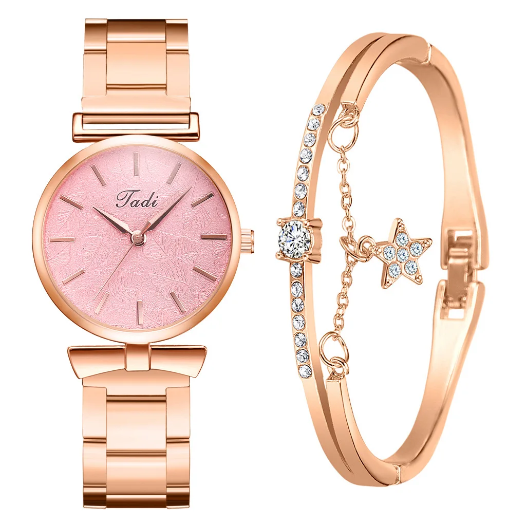 Alloy Quartz Watches Women Exquisite Leaf Patterns With Bracelet Rhinestone Women Wristwatches Gift Ladies Clock montre femme
Alloy Quartz Watches Women Exquisite Leaf Patterns With Bracelet Rhinestone Women Wristwatches Gift Ladies Clock montre femme