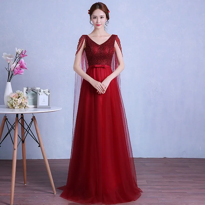 Mesh Pleated Evening Party Dress Gown Tassel Beads Bandage Qipao V-Neck Sexy Cheongsam Long Grace Summer New Vestidos De Festa
Mesh Pleated Evening Party Dress Gown Tassel Beads Bandage Qipao V-Neck Sexy Cheongsam Long Grace Summer New Vestidos De Festa