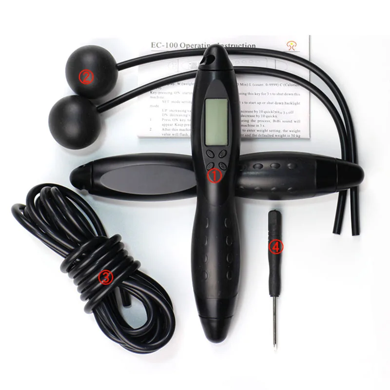 3M Jump Ropes With Electronic Counting Skip Rope Outdoor Lose Weight Fitness Equipment Cordless Rope Skipping cuerda deporte
3M Jump Ropes With Electronic Counting Skip Rope Outdoor Lose Weight Fitness Equipment Cordless Rope Skipping cuerda deporte