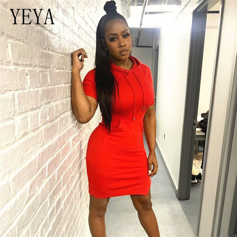 YEYA Temperament Elegant Dresses Short Sleeve Hooded Package Hip Side Split Package Hip Casual Party Nightclub Mini Dress
YEYA Temperament Elegant Dresses Short Sleeve Hooded Package Hip Side Split Package Hip Casual Party Nightclub Mini Dress