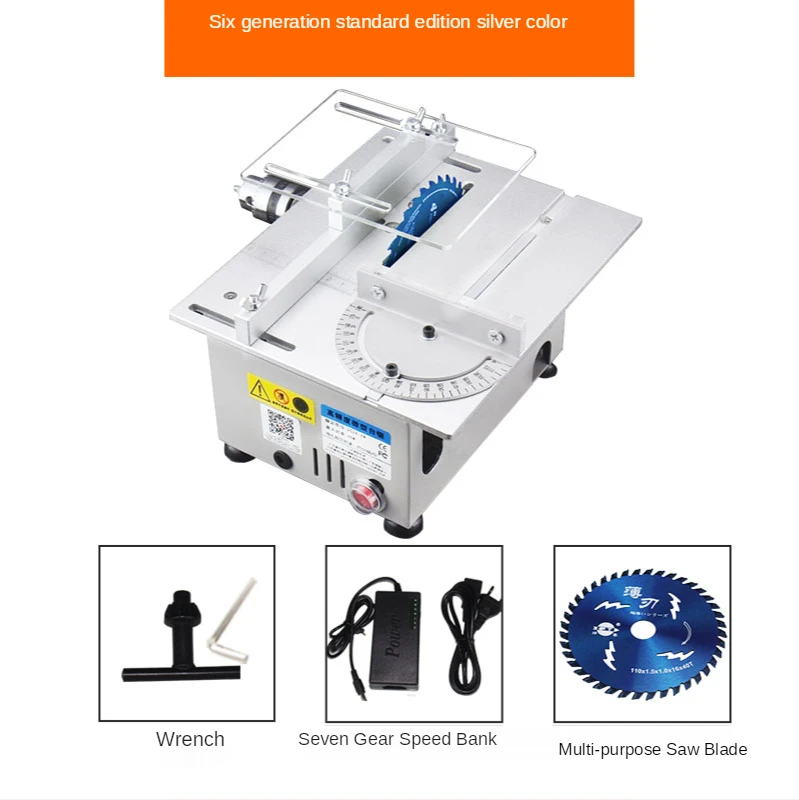 Aluminum Miniature Table Saw High Precision DC 24V Silver Cutting Machine DIY Model Saws Precision Carpentry Chainsaw Cutter
Aluminum Miniature Table Saw High Precision DC 24V Silver Cutting Machine DIY Model Saws Precision Carpentry Chainsaw Cutter