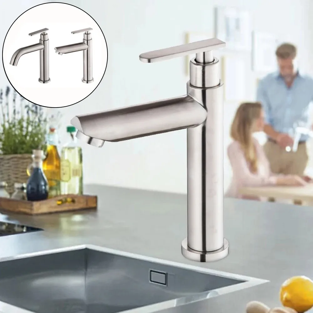 2 Style Contemporary Bathroom Basin Faucet Tap Stainless Steel Silver Sink Water-Saving Single Handle Vessel Tap Hardware
2 Style Contemporary Bathroom Basin Faucet Tap Stainless Steel Silver Sink Water-Saving Single Handle Vessel Tap Hardware
