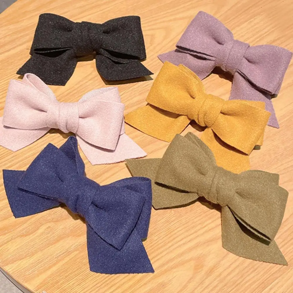 Hair Clips Female Autumn Winter Retro Woolen Cloth Color Bow Hairpin Clip For Women Headwear Hair Accessories
Hair Clips Female Autumn Winter Retro Woolen Cloth Color Bow Hairpin Clip For Women Headwear Hair Accessories