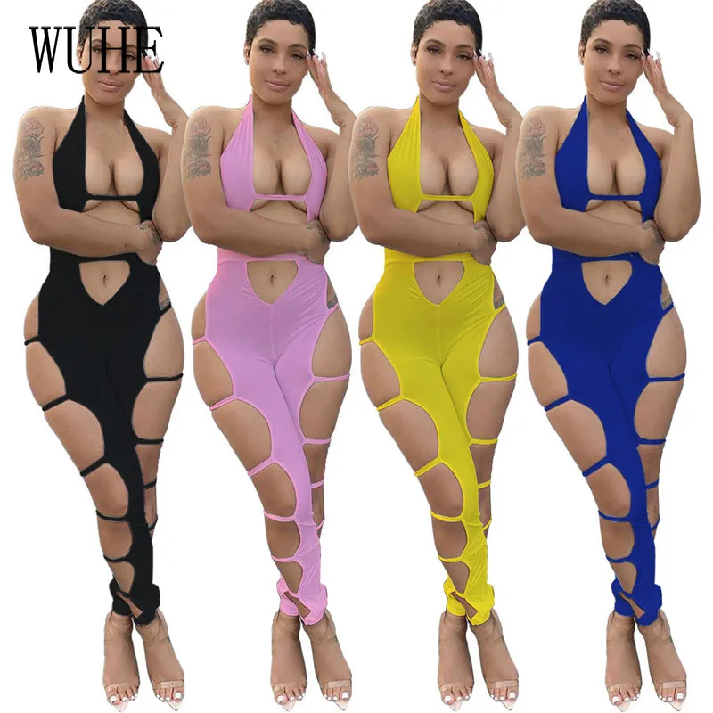 YEYA Bandage Jumpsuits Sexy Deep V Neck Off Shoulder Hole Hollow Out Lace Up Sleeveless Bag Hip Club Party Streetwear Overalls
YEYA Bandage Jumpsuits Sexy Deep V Neck Off Shoulder Hole Hollow Out Lace Up Sleeveless Bag Hip Club Party Streetwear Overalls