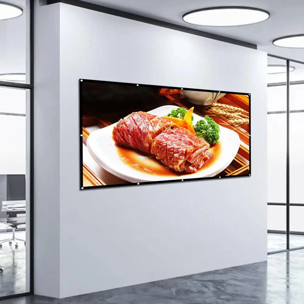 Polyester Great 100 Inch Foldable Thick Projection Screen 16:9 Projector Screen Foldable for Indoor
Polyester Great 100 Inch Foldable Thick Projection Screen 16:9 Projector Screen Foldable for Indoor