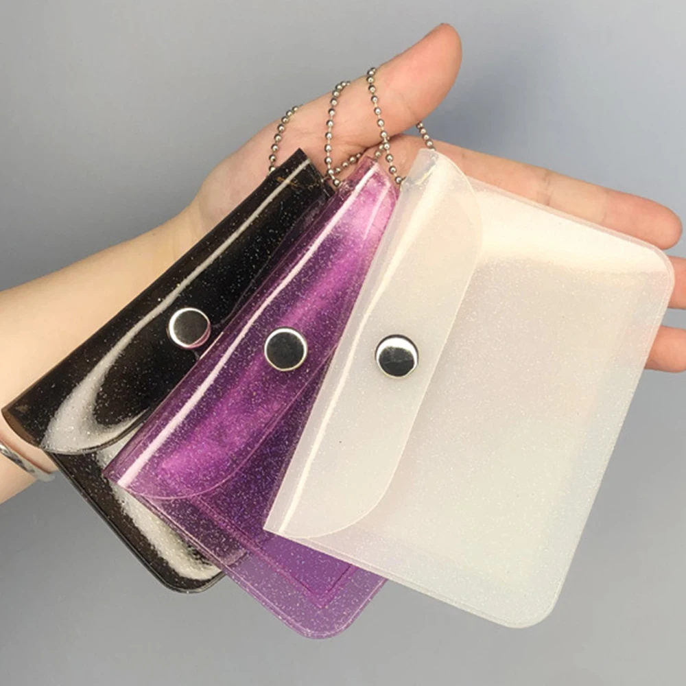 Модный прозрачный держатель для кредитных карт кошелек водонепроницаемая сумка