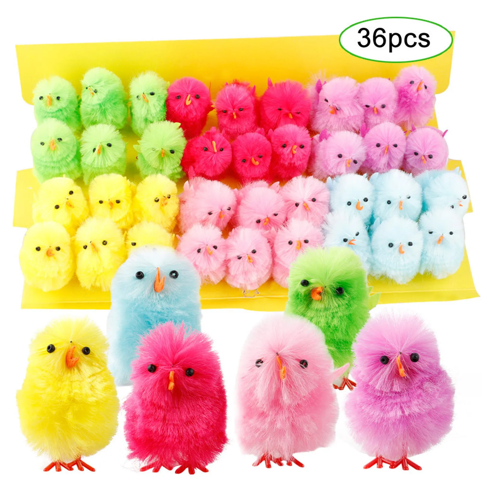 12/36PCS Simulation Easter Yellow Chick Mini Artificial Toys Plush Home Decor Toys 4cm Plush Chicken Easter Gift for Children
12/36PCS Simulation Easter Yellow Chick Mini Artificial Toys Plush Home Decor Toys 4cm Plush Chicken Easter Gift for Children