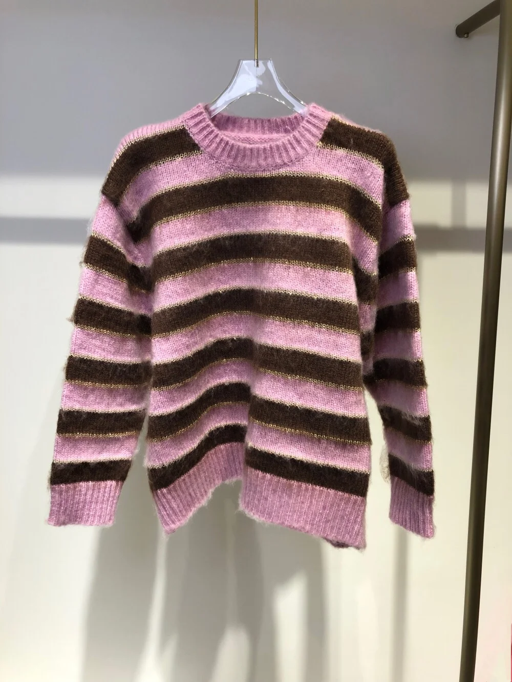 Cute Mohair Striped Sweater Women Autumn Winter Korean Casual Loose Lazy Round Neck Knitted Sweaters Pullover Jumpers Ladies Top
Cute Mohair Striped Sweater Women Autumn Winter Korean Casual Loose Lazy Round Neck Knitted Sweaters Pullover Jumpers Ladies Top