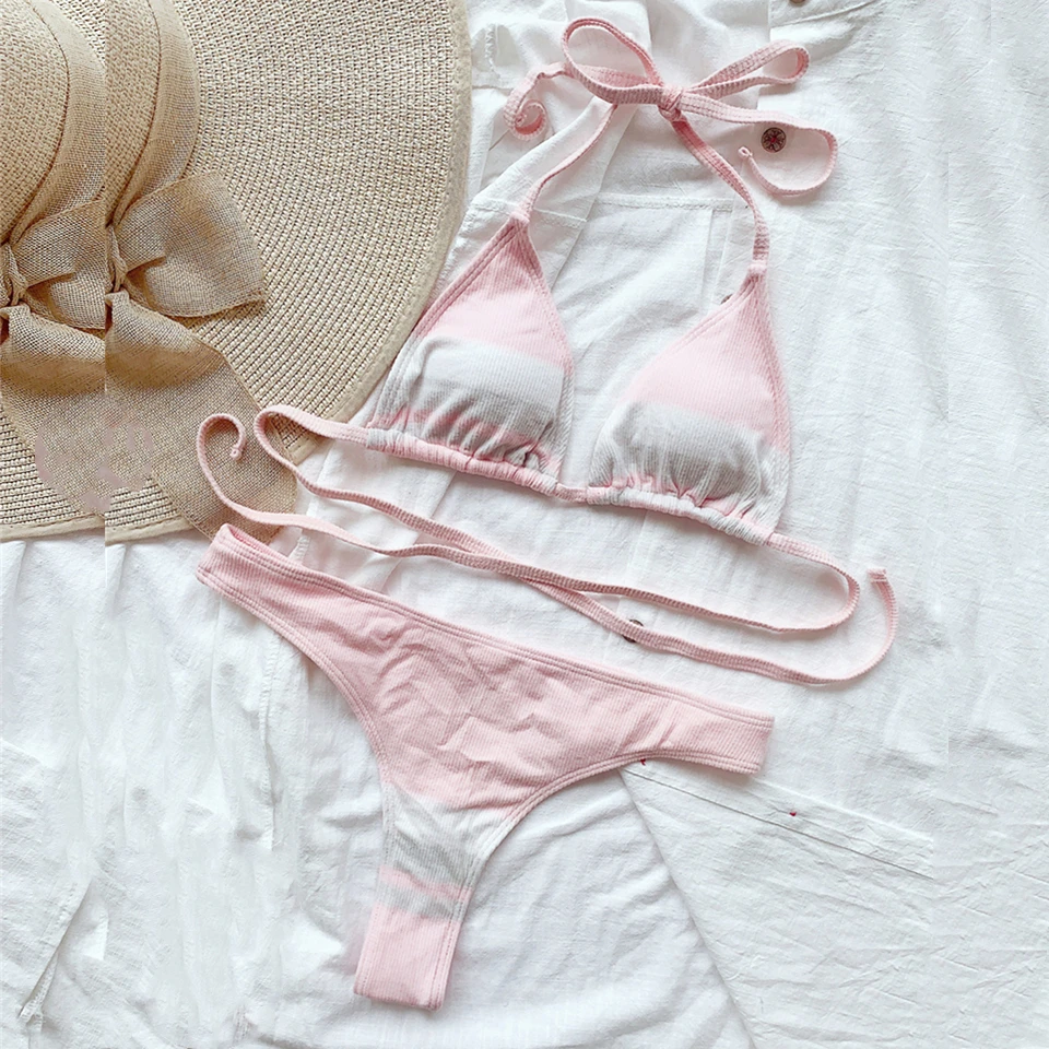 Women Bikini Sets Bandage Swimwear Swim Suit Sexy Bathing Suit Biquini Mujer Striped Mini Bikinis Women
Women Bikini Sets Bandage Swimwear Swim Suit Sexy Bathing Suit Biquini Mujer Striped Mini Bikinis Women