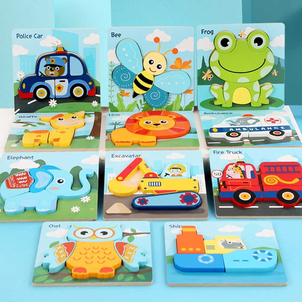 1pc Wooden 3D Jigsaw Puzzle Cartoons Card Childrens Early Educational Montessori Cognitive Learning Cards Game Toys Gifts
1pc Wooden 3D Jigsaw Puzzle Cartoons Card Childrens Early Educational Montessori Cognitive Learning Cards Game Toys Gifts