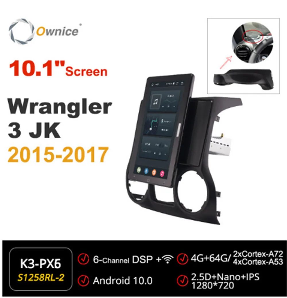 1280*720 Ownice Android 10.0 Car Radio forJeep Wrangler 3 JK 2015 2016 2017 Multimedia Audio head Unit 10.1" IPS Rotatable
1280*720 Ownice Android 10.0 Car Radio forJeep Wrangler 3 JK 2015 2016 2017 Multimedia Audio head Unit 10.1" IPS Rotatable