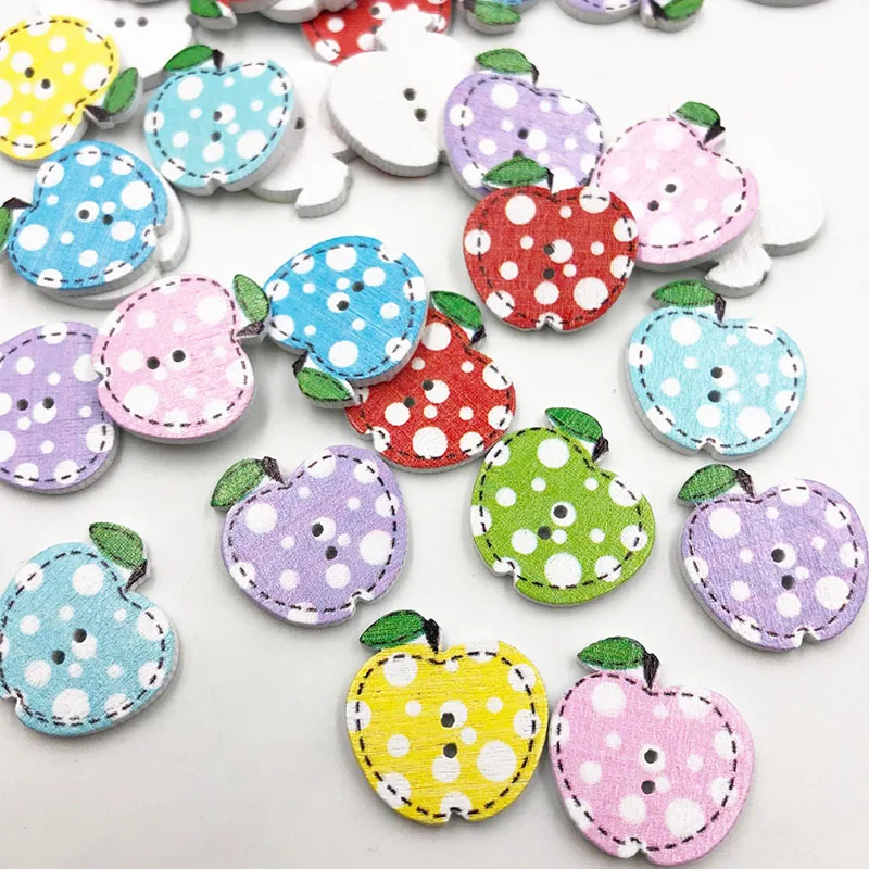 50pcs Mixed Apples Pattern Wooden Buttons For Clothes Crafts Sewing Decorative Needlework Scrapbooking DIY WB686
50pcs Mixed Apples Pattern Wooden Buttons For Clothes Crafts Sewing Decorative Needlework Scrapbooking DIY WB686