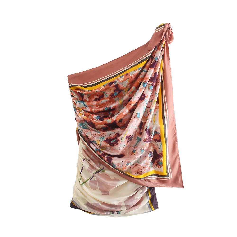 Woman New Summer Retro Printing Slant Neck Off Shoulder Dress Fashion Slim Midi Dress Sexy Off Shoulder Sling Mini Dresses
Woman New Summer Retro Printing Slant Neck Off Shoulder Dress Fashion Slim Midi Dress Sexy Off Shoulder Sling Mini Dresses