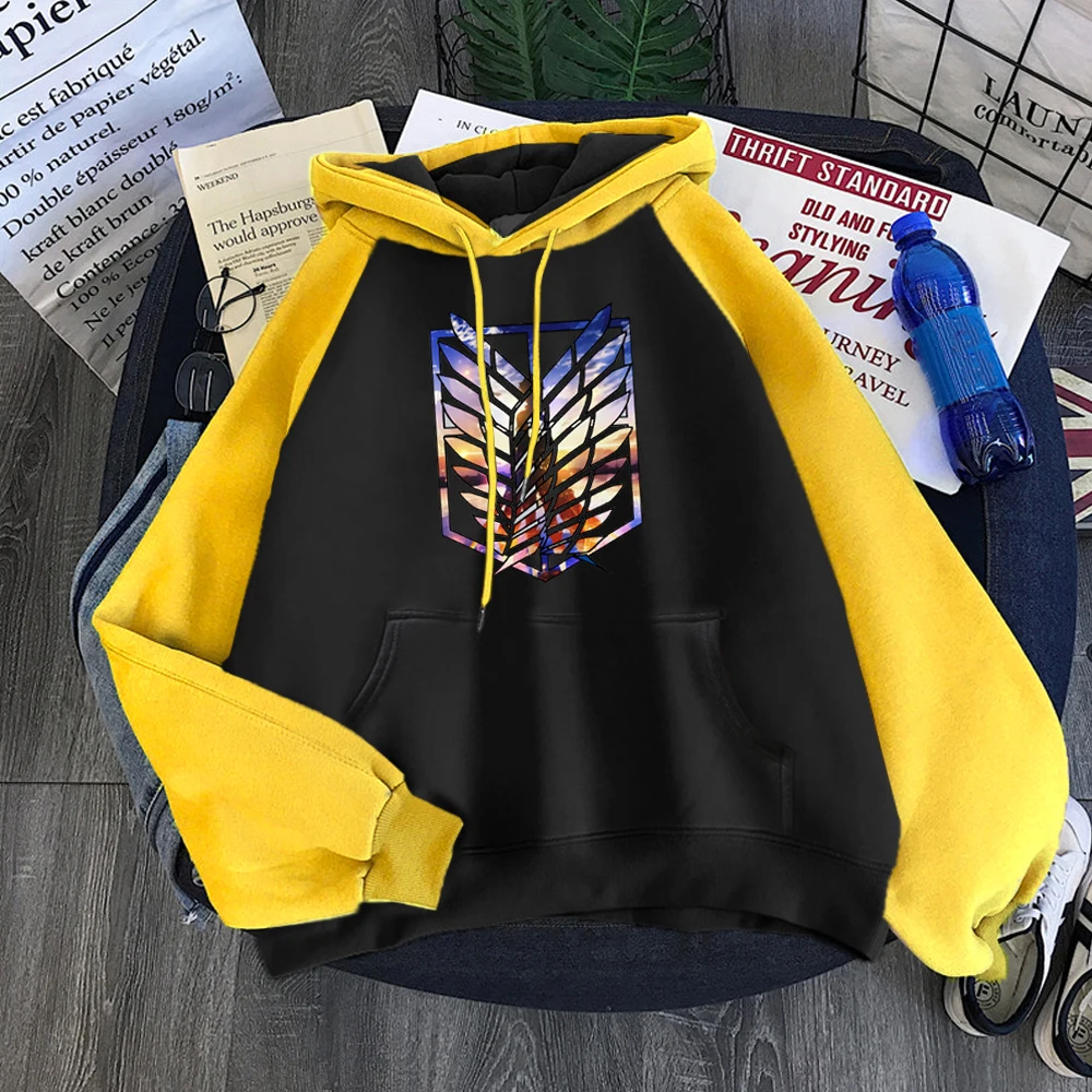 Anime Attack on Titan Raglan Hoodies Mens Japan Fashion Autumn Clothing Oversize Hip Hop Pullovers Hip Hop 2021 New Tracksuits 
Anime Attack on Titan Raglan Hoodies Mens Japan Fashion Autumn Clothing Oversize Hip Hop Pullovers Hip Hop 2021 New Tracksuits