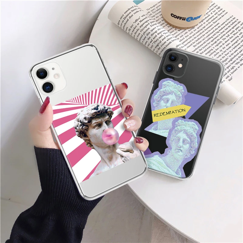 Lovebay Artistic Statue Phone Case For iPhone 13 12 11 Pro Max XR X XS Max 6 6s 7 8 Plus SE 2020 13 12 Mini Clear Soft TPU Cover
Lovebay Artistic Statue Phone Case For iPhone 13 12 11 Pro Max XR X XS Max 6 6s 7 8 Plus SE 2020 13 12 Mini Clear Soft TPU Cover