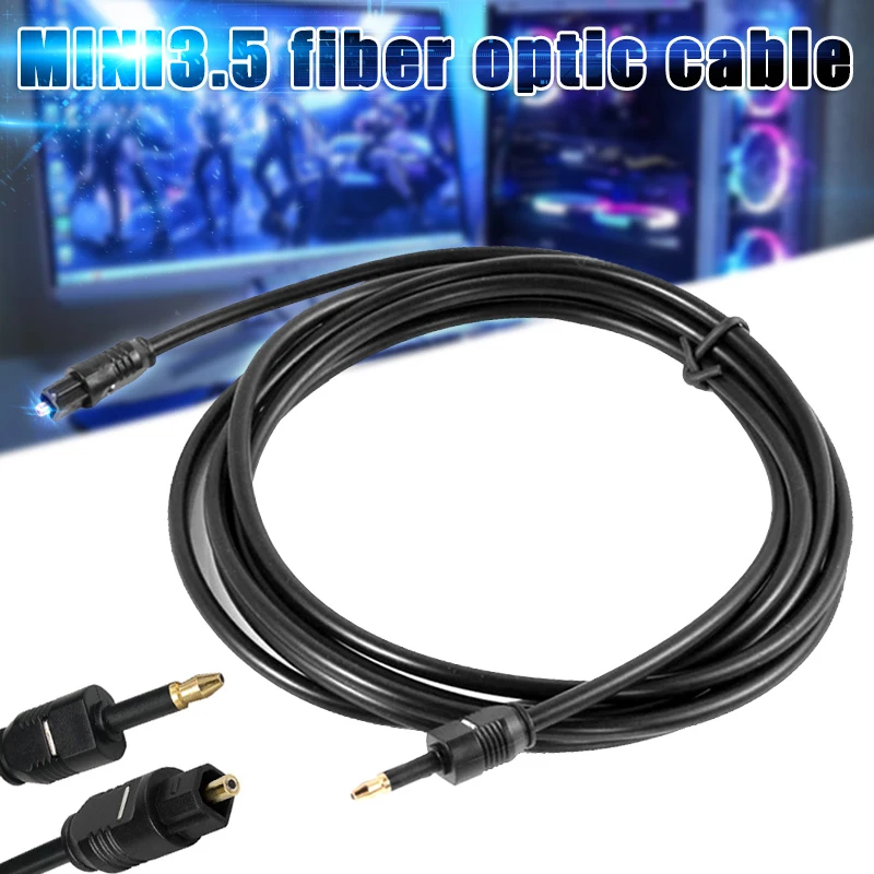 Mini Cable 3.5mm SPDIF Optical Fiber Cable 3.5 to Optical Audio Cable Adapter for Macbook UY8
Mini Cable 3.5mm SPDIF Optical Fiber Cable 3.5 to Optical Audio Cable Adapter for Macbook UY8