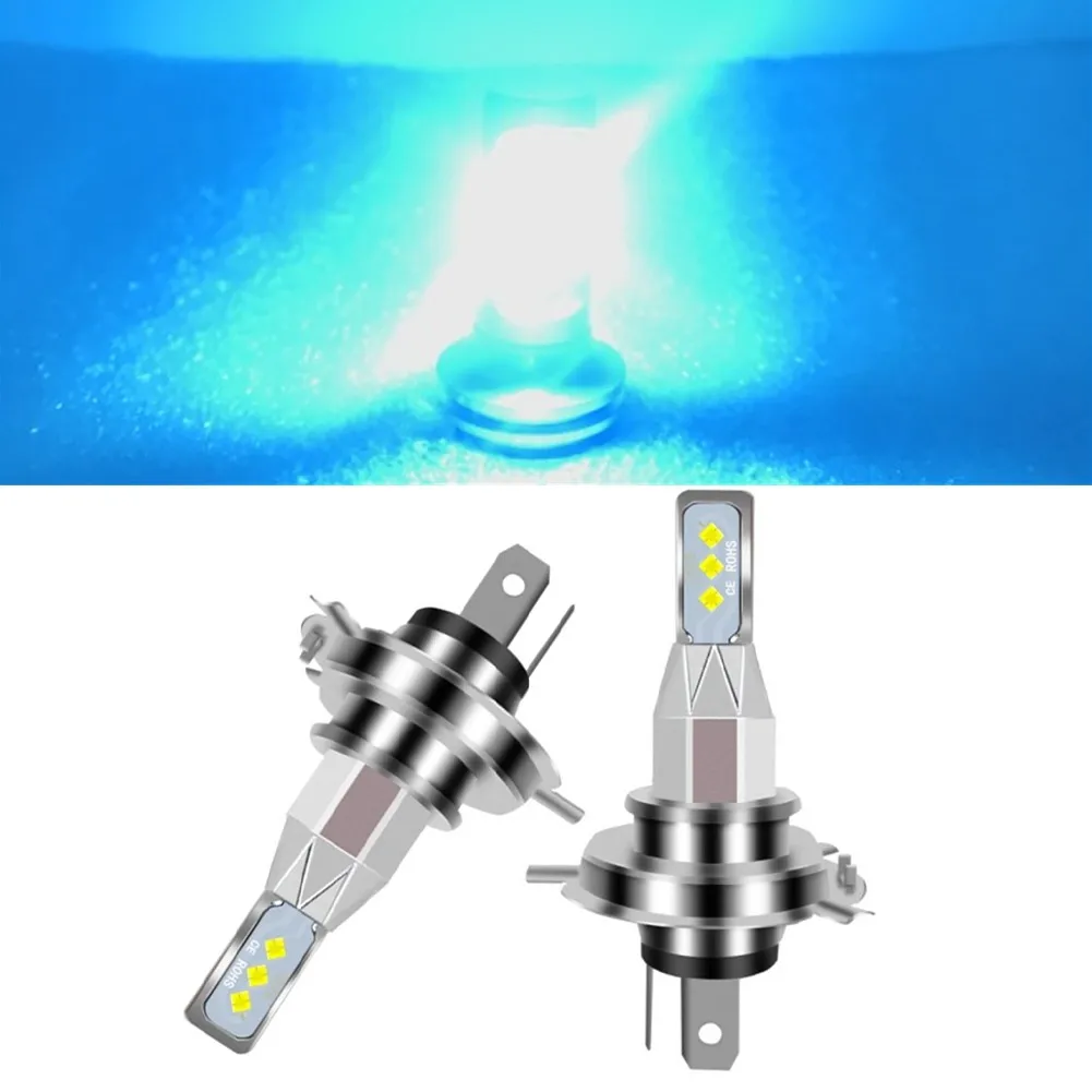 12v-24v Dc LED Headlights Bulbs 2x H4 LED Headlight Bulbs Kit High Low Beam Super Bright 12000K Ice Blue
12v-24v Dc LED Headlights Bulbs 2x H4 LED Headlight Bulbs Kit High Low Beam Super Bright 12000K Ice Blue